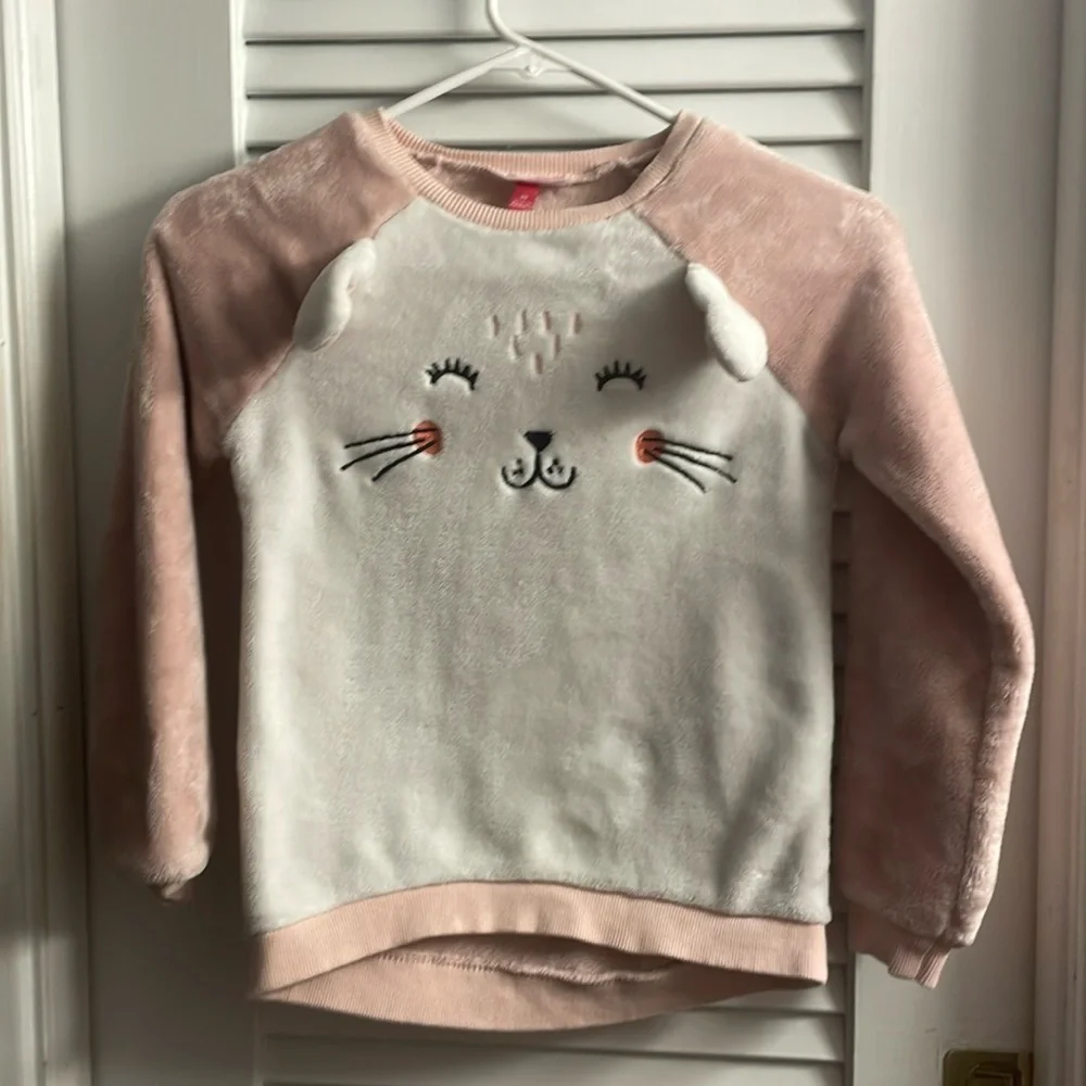 Penelope Mack Ultrasoft Kitty Fleece w/3D Embellished Ears Girls Size 10
